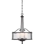 Elstead Lighting Elstead Adonis Hängeleuchte E27 3-fach Kirsche Dunkel