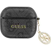 GUESS , Cover für Airpods 3 4G Script mit glitzerndem Charm mit Strassverzierung, Schwarz