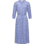 Ragwear Maxikleid "Meve" Ohne Taschen Leichtes Langarmkleid mit Blumenmuster