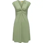 Ragwear Jerseykleid "Comfrey Solid" Ohne Taschen stylisches Sommerkleid mit tiefem V-Ausschnitt