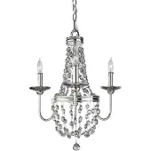 Elstead Lighting Malia Kronleuchter E14 3-fach Poliertes Nickel