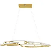 Nova Luce NUDOS LED Pendelleuchte Gold 80W Warmweiss 90x25,5x150cm dimmbar 9289085