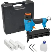 Güde Druckluft Klammergerät / Nagler 3 in 1 20 - 40 mm 4 - 7,5 bar + 800 tlg. Nagel / Klammer Set +