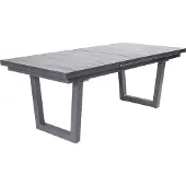 LC Garden Keramo Ausziehtisch Aluminium/Keramik Holzoptik Dunkelgrau