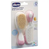 Chicco Bürsten und kämmen Natürliches rosa Haar ab 0 Monaten