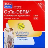 Gothaplast Gota-Derm thin hydrokoll.Wundpfl.steril 10x10 cm 10 St Pflaster