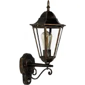 Licht-Erlebnisse Rustikale Außenlampe mit Bewegungsmelder Schwarz Kupfer E27 BRISTOL Wandleuchte Haus Garten Laterne
