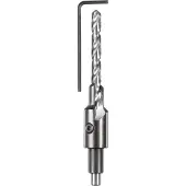 Kwb 512604, Bohrer, Spiralschneidbohrer, 4,5 mm, Hartplatte, Hartholz, Kunststoff, Weichholz, Holz, Hochgeschwindigkeitsstahl (HSS), Silber