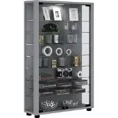 Hioshop Sammel Stand Vitrine Holz Glas Lumo Mini