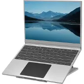 Fellowes Laptop Ständer Breyta, für 1 Laptop bis 15" & bis 5 kg, höhenverstellbar, zusammenklappbar, B 235 x T 268 x H 14 mm, 100 % Recycling-Kunststoff, weiß