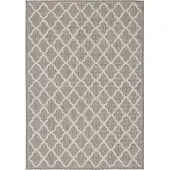 Pergamon In & Outdoor Teppich Flachgewebe Natur Valencia Grau Modern, Größe:160x230 cm