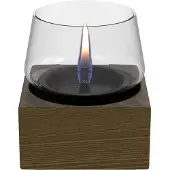 Tenderflame Poppy 14 Eichenkerze, schwarz, flammsicher, umweltfreundlich, ohne Brandgefahr