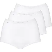Sloggi Maxislip "Basic+" 3er Pack, perfekter Sitz, Baumwollmischung, weich, elastisch