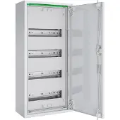 ABN Feldverteiler AP T:160mm mit Volltür 1x4-reihig Komplettschrank REG ABNRM104R01