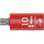 Wera 8760 B VDE XZN Zyklop Bitnuss, isoliert, mit 3/8"-Antrieb, für Innenvielzahn-Schrauben, M 10 x 59 mm
