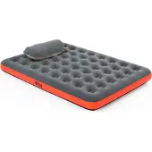 Bestway 67703 Double Roll & Relax 203x183x22 Cm Doppel-luftbett Mit Eingebauter Pumpe