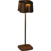 Gnosjö Konstsmide Tischleuchte Nice | rostfarben | Indoor/Outdoor | USB-Tischleuchte | 7818-970