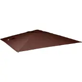 Mendler Ersatz-Bezug für Luxus-Ampelschirm MCW-A96, Sonnenschirmbezug Ersatzbezug, 3x4m (Ø5m) Polyester braun