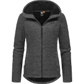 Ragwear Kapuzenstrickjacke "Lyshka Melange" Kuschelige Kapuzenjacke in Strick-Optik