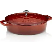kela Kasserolle, Gusseisen, niedrig, rot, 28 cm - | Calido