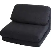 Mendler Schlafsessel MCW-E68, Schlafsofa Funktionssessel Klappsessel Relaxsessel, Stoff/Textil dunkelgrau
