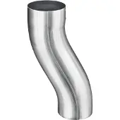 Grömo Titanzink Sockelknie / Etagenbogen rund DN100