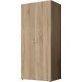 Pol-Power Drehtürenschrank BASE 2 2-türig Sonoma Eiche Holznachbildung 176x81x51 cm (HxBXT)