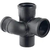 Geberit Silent PP Schachtbogenabzweig 390563141 DN 100/70/100, 87,5Grad, rechts, schalloptimiert