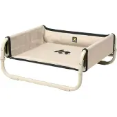 Maelson Soft Bed - faltbares Hundebett Hundeliege beige L - 86 x 86 x 34cm