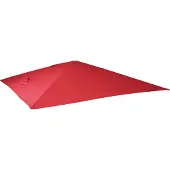 Mendler Ersatz-Bezug für Luxus-Ampelschirm MCW-A96, Sonnenschirmbezug Ersatzbezug, 3x4m (Ø5m) Polyester rot
