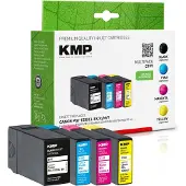 KMP C99V, Schwarz, Cyan, Magenta, Gelb, 35 ml, 12 ml, 1200 Seiten, 1020 Seiten, Multipack