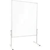 Franken Moderationstafel X-traLine, beidseitig, Oberfläche Acrylglas, B 1200 x H 1500 mm, MT2099