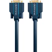 ClickTronic 3m VGA Connection, 3 m, VGA (D-Sub), VGA (D-Sub), Blau, Gold, Männlich/Männlich