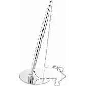 Alco Kugelschreiberständer Metall Kette 55cm silber