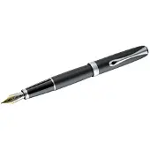 Diplomat Füllhalter Excellence A2 lapis schwarz matt chrom 14 kt EF