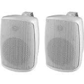 Monacor ELA-Wandlautsprecher 2Weg 100V 60W 100dB passiv IP65 2Stk ws WALL-04T/WS