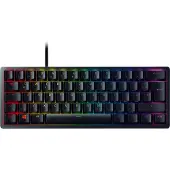Razer Huntsman Mini, Kabelgebunden, USB, Optomechanischer Schlüsselschalter, QWERTZ, RGB-LED, Schwarz