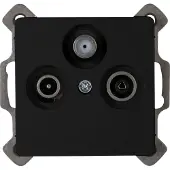 Kopp Einsatz Steckdose Paris Schwarz (matt) 921450085