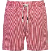 Mey Badeshorts Serie Seersucker Breeze Stripes Red Sunset | Größe S
