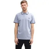 Tom Tailor Polo-Shirt mit Kontraststreifen und Logo-Patch, kurzärmlig Größe: S