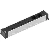 Bachmann Steckdoseneinheit 6-fach Alu schwarz 916.0361