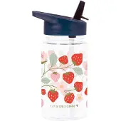 A Little Lovely Company Trinkflasche m. Strohhalme - 450 ml - Er - - One Size - Trinkflaschen
