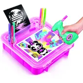 Airbrush Plush Airbrush Art Activity Case, Zeichenset für Kinder, 6 Jahr(e), Batterien erforderlich, Mehrfarbig