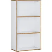 VCM Bücherregal "Holz Büro Regal Bücher Ordner Aktenregal Salia 3f", weiß, B:60cm T:33cm, Regale, Bücherregal