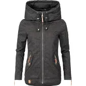 NAVAHOO Damen Übergangsjacke Wekoo – Leichte Baumwolljacke mit Kapuze
