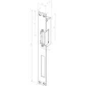 Assa Abloy EFF-EFF 14 HZ EST Univ. Edelstahl Türöffner, 6-12V AC/DC