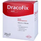 Dräco Dracofix Peel Kompressen 10x10 cm steril 8fach 25x2 St