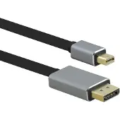 Helos Anschlusskabel, mini DisplayPort St./DP St., PREMIUM 8K, 3,0m, schwarz