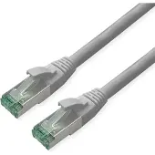 Roline RM Patchkabel Cat.6A S/FTP (PiMF), grau, 10 m