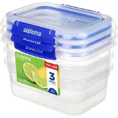 Sistema 3 x 1 Liter Vorratsdosen-Set Frischhaltedosen 881613